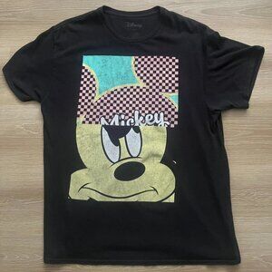 Men's Black Disney Short Sleeve Shirt Size Large Mickey